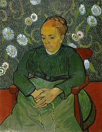 La Berceuse (Portrait of Madame Roulin), c.1888/89 by Vincent van Gogh | Canvas Print