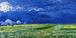 Wheatfields under Thunderclouds | Vincent van Gogh | Painting Reproduction
