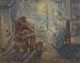 Night (after Millet), 1889 by Vincent van Gogh | Canvas Print