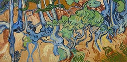 Baum-Wurzeln, 1890 von Vincent van Gogh | Leinwand Kunstdruck