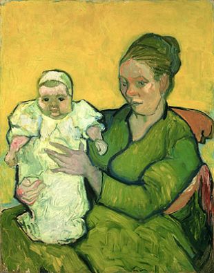 Portrait of Madame Augustine Roulin and Baby Marcelle • Vincent