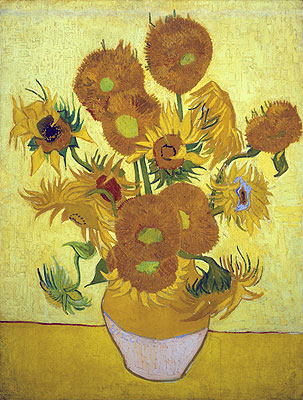 Stillleben: Vase mit vierzehn Sonnenblumen, 1889 | Vincent van Gogh | Giclée Leinwand Kunstdruck