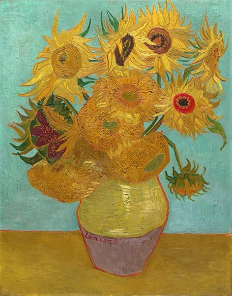 Stillleben: Vase mit zwölf Sonnenblumen, c.1888/89 | Vincent van Gogh | Giclée Leinwand Kunstdruck