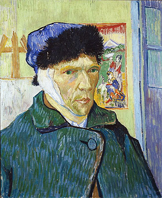 Selbstportrait mit verbundenem Ohr, 1889 | Vincent van Gogh | Giclée Leinwand Kunstdruck