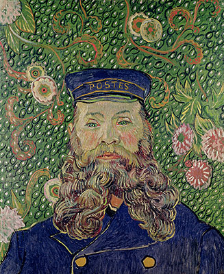 Porträt des Postboten Joseph Roulin, 1889 | Vincent van Gogh | Giclée Leinwand Kunstdruck