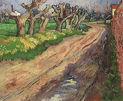 Pollard Willows, 1889 | Vincent van Gogh | Giclée Leinwand Kunstdruck