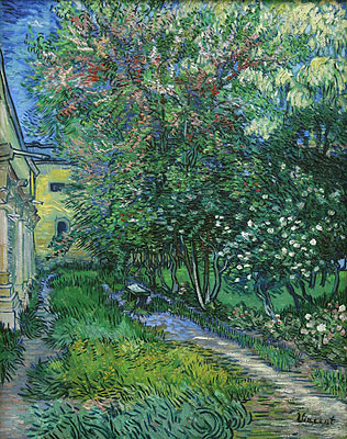 The Garden of the Asylum at Saint-Remy, 1889 | Vincent van Gogh | Giclée Canvas Print