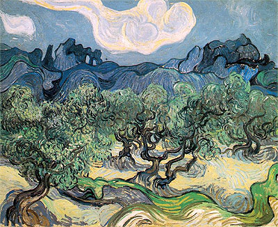 The Olive Trees, 1889 | Vincent van Gogh | Giclée Leinwand Kunstdruck