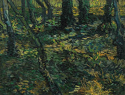 Undergrowth with Ivy, 1889 | Vincent van Gogh | Giclée Leinwand Kunstdruck