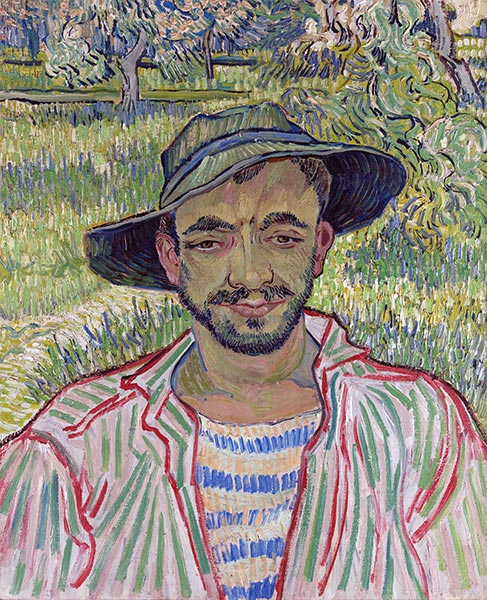 Portrait of a Young Peasant, 1889 | Vincent van Gogh | Giclée Leinwand Kunstdruck