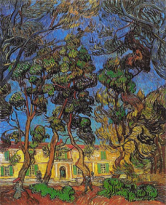 Trees in the Garden of Saint-Paul Hospital, 1889 | Vincent van Gogh | Giclée Leinwand Kunstdruck