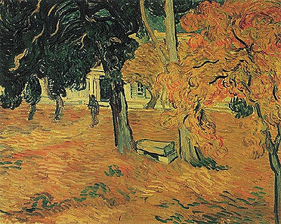 The Garden of Saint-Paul Hospital, 1889 | Vincent van Gogh | Giclée Canvas Print