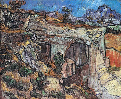 Entrance to a Quarry near Saint-Remy, 1889 | Vincent van Gogh | Giclée Leinwand Kunstdruck