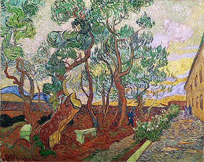 The Garden of Saint-Paul Hospital, 1889 | Vincent van Gogh | Giclée Leinwand Kunstdruck