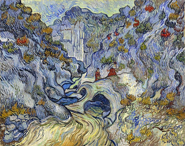 Die Schlucht, 1889 | Vincent van Gogh | Giclée Leinwand Kunstdruck