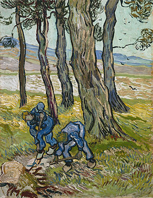 The Diggers (Les Becheurs), 1889 | Vincent van Gogh | Giclée Leinwand Kunstdruck