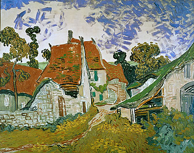 Dorfstraße in Auvers, 1890 | Vincent van Gogh