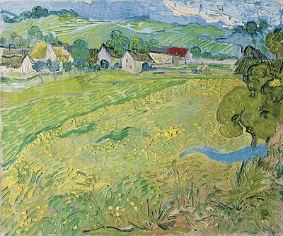 View of Vessenots Near Auvers, 1890 | Vincent van Gogh | Giclée Canvas Print