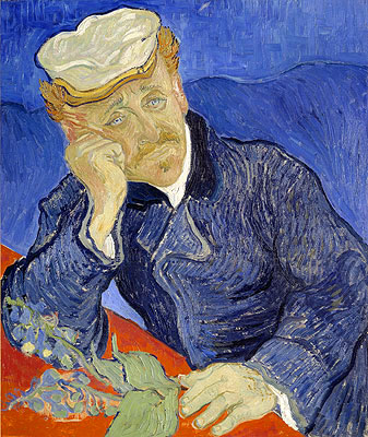 Portrait of Doctor Gachet, 1890 | Vincent van Gogh | Giclée Leinwand Kunstdruck