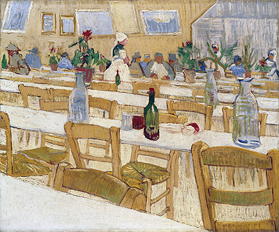 Interior of the Restaurant Carrel in Arles, 1887 | Vincent van Gogh | Giclée Canvas Print