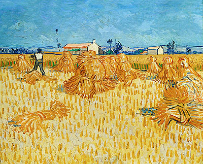 Harvest in Provence, 1888 | Vincent van Gogh | Giclée Canvas Print