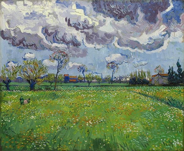 Landschaft unter stürmischem Himmel, 1888 | Vincent van Gogh