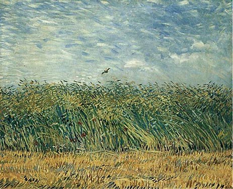 Vincent van Gogh | Wheat Field with a Lark, 1887 | Giclée Canvas Print
