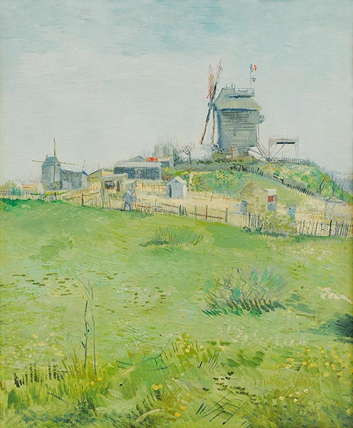 Le Moulin de la Galette, 1887 | Vincent van Gogh | Giclée Leinwand Kunstdruck