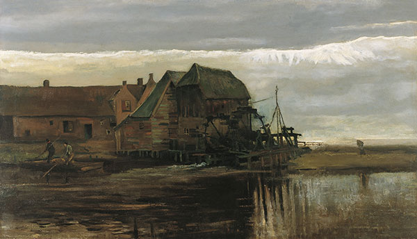Watermill at Gennep, 1884 | Vincent van Gogh | Giclée Leinwand Kunstdruck