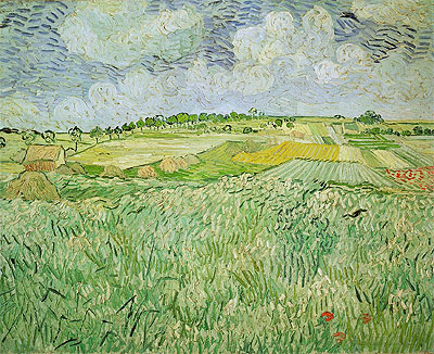 The Plain at Auvers, 1890 | Vincent van Gogh | Giclée Leinwand Kunstdruck