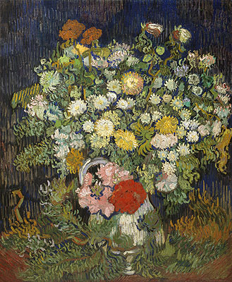 Bouquet of Flowers in a Vase, c.1889/90 | Vincent van Gogh | Giclée Leinwand Kunstdruck