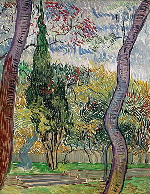Park of the Saint-Paul Hospital, 1889 | Vincent van Gogh | Giclée Canvas Print