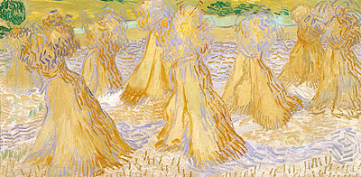 Sheaves of Wheat, 1890 | Vincent van Gogh | Giclée Leinwand Kunstdruck