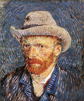 Selbstbildnis mit Filzhut, 1888 | Vincent van Gogh