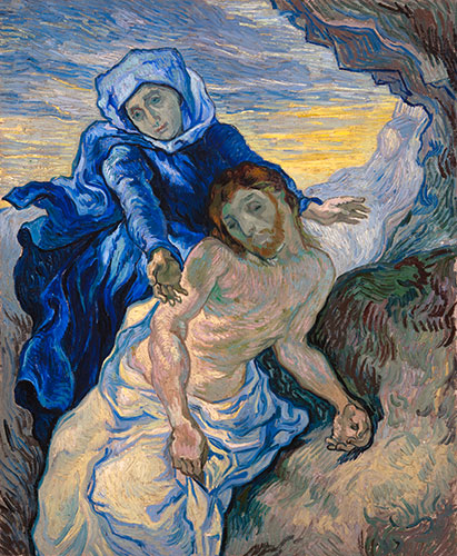 Pietà (nach Delacroix), 1889 | Vincent van Gogh