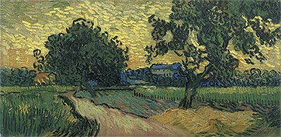 Landscape at Twilight, 1890 | Vincent van Gogh | Giclée Canvas Print