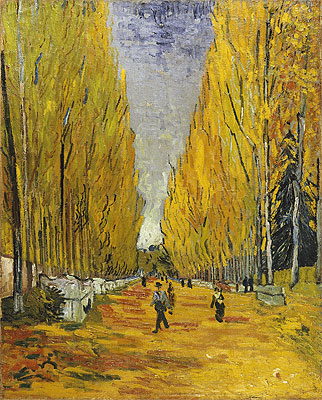 L'Allee des Alyscamps, Arles, 1888 | Vincent van Gogh | Giclée Canvas Print