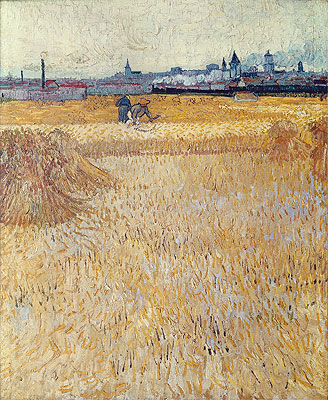 Weizenfeld mit Garben, 1888 | Vincent van Gogh