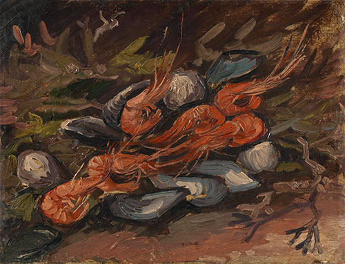 Garnelen und Muscheln, 1886 | Vincent van Gogh