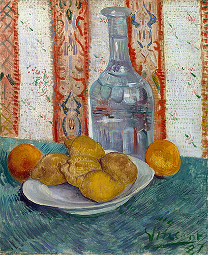 Karaffe und Schale mit Zitrusfrüchten, 1887 | Vincent van Gogh