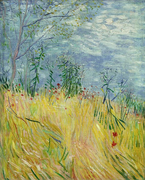 Edge of Wheat Field with Poppies, 1887 | Vincent van Gogh | Giclée Canvas Print