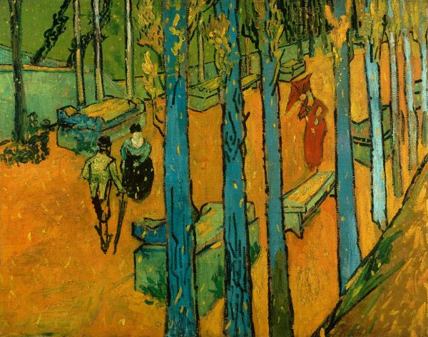 Falling Leaves (Les Alyscamps), 1888 | Vincent van Gogh | Giclée Canvas Print