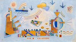 Milder Vorgang, 1928 von Kandinsky | Leinwand Kunstdruck