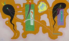Penetrating Green, 1938 von Kandinsky | Leinwand Kunstdruck