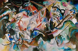 Composition No. 6, 1913 von Kandinsky | Leinwand Kunstdruck