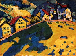 Summer Landscape, 1909 von Kandinsky | Leinwand Kunstdruck