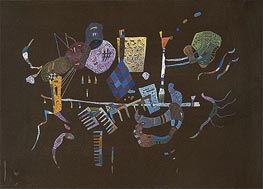 Around the Line, 1943 von Kandinsky | Leinwand Kunstdruck