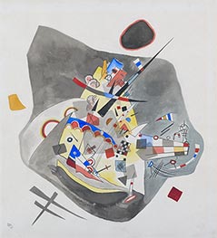 Grauer Fleck, 1922 von Kandinsky | Kunstdruck
