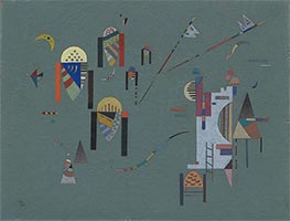 Vertikale Akzente, 1942 von Kandinsky | Leinwand Kunstdruck