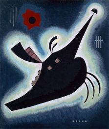Spitzes Schwarz, 1931 von Kandinsky | Leinwand Kunstdruck